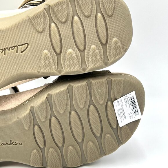 Clarks Womens Size 10M Amanda Step Olive Green Suede Leather Sandals Shoes - Picture 10 of 11